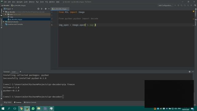 Расшифровываем QR-код изображение с помощью языка Python/ Как расшифровать QRCODE | PYTHON