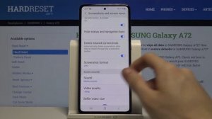How to Change Screenshot Format in SAMSUNG Galaxy A72 - Screenshot Settings