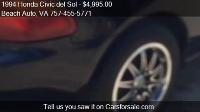 1994 Honda Civic del Sol for sale in Norfolk, VA 23502 at th смотреть онлайн