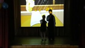 Гладковы Даниил и Таисия с песней "Господа, с днем учителя Вас!"