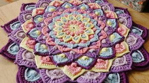 15. Вязание. Крючок. Салфетка Астерия 15 ряд. Схемы вязания.mp4