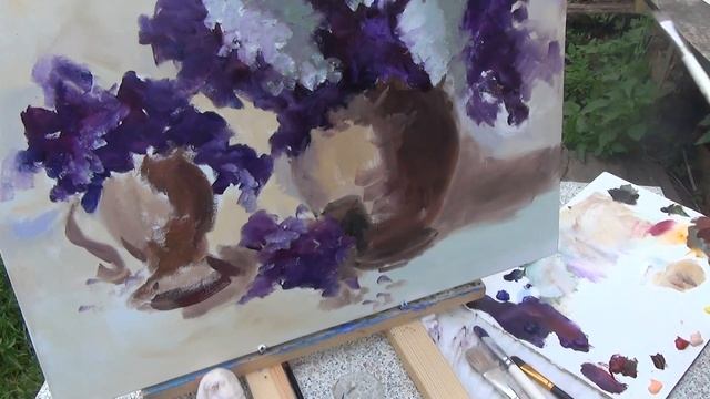 Сирень маслом с Ольгой Оранж 89267004443 смотреть онлайн