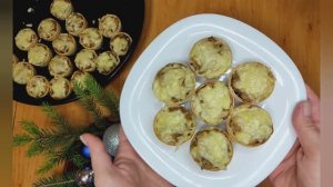 Теплые тарталетки с жюльеном.