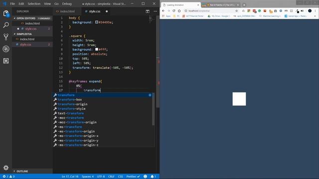 CSS Loading Animation - Using HTML and CSS