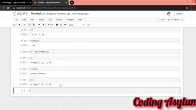 Basic Numpy functions|Installing Numpy module and Jupyter Notebook |Data Visualisation using Pyplot