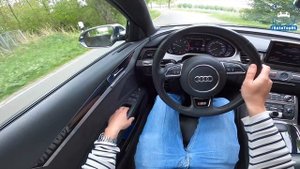 712HP AUDI S8 4.0 V8 TFSI POV Test Drive by AutoTopNL