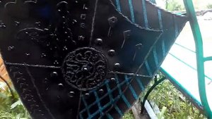 Декоративный щит из мусора.(рыцарские доспехи)