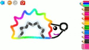 Рисуем милого ежика