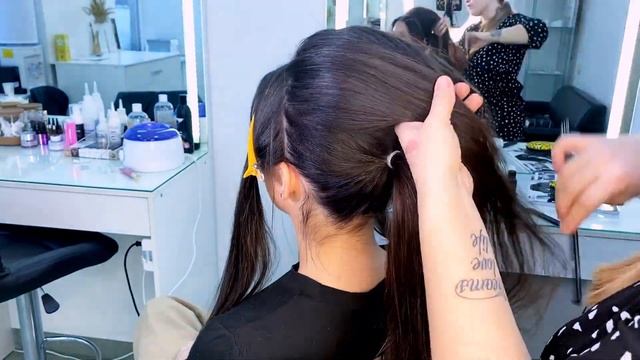 Как сделать объёмный средний хвост? смотреть онлайн