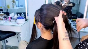 Как сделать объёмный средний хвост?