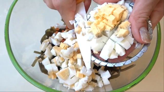 Рецепт САЛАТ ИЗ МОРСКОЙ КАПУСТЫ. Кулинария. Seaweed salad. Cooking.