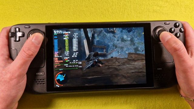 Middle Earth Shadow of War on Steam Deck/OS in 800p 50+Fps (Live)