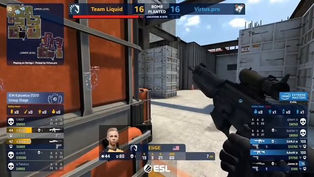 СУПЕР ЭПИЧНАЯ ИГРА ! Liquid VS VIRTUS PRO // CS GO ОБЗОРЫ