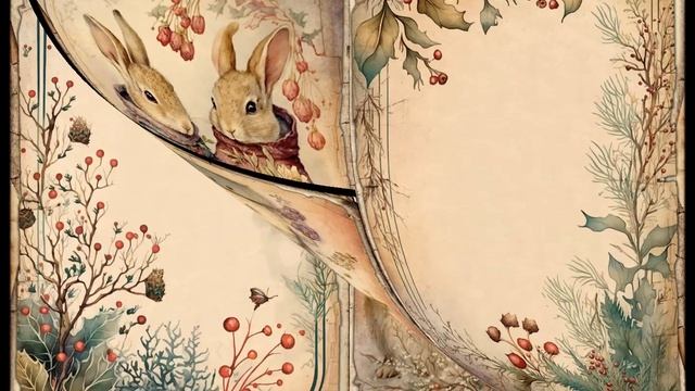 Christmas bunnies junk journal Pages смотреть онлайн