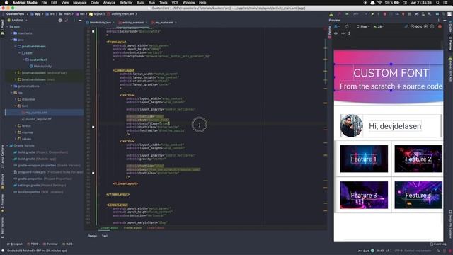 Android Custom Font | Android Studio Tutorial + GitHub Source Code