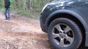 Opel Antara 3.2 подъем в гору 40 градусов, диагональ