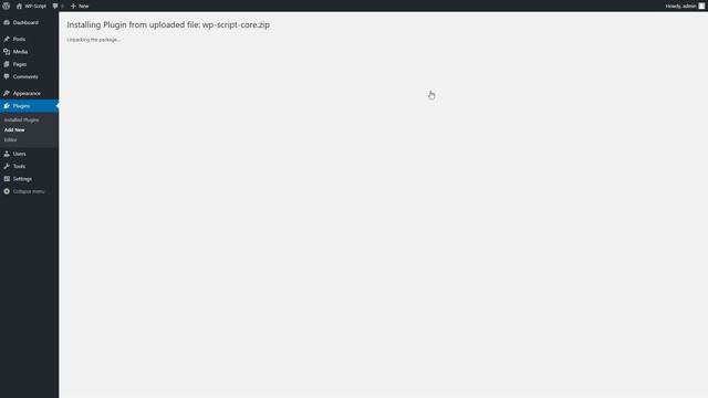 Install WP-Script Core Plugin смотреть онлайн