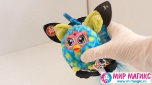 Брелок плюшевый звуковой Фёрби зелёное перо павлина, Furby | арт. Т57353