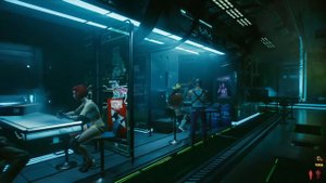 Cyberpunk 2077: бар Посмертие (RESIST AND DISORDER by Rezodrone)