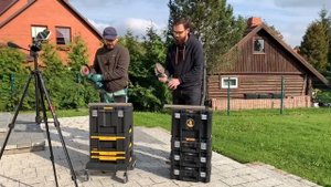 makita DGA 512 акб 6.0 vs metabo акб 8.0  - скорость