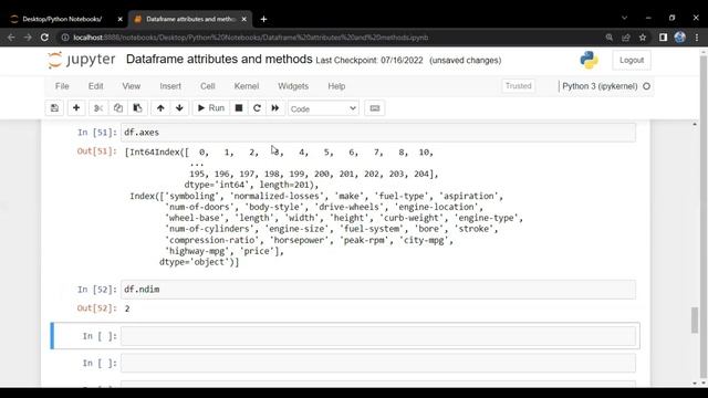 Pandas dataframe attributes and methods - Tutorial #3 - Data analysis with Python course