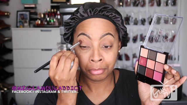 PRETTY PINK NEUTRAL EYES.. w/ Hard Candy ROSE` ALL DAY Palette