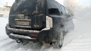 Стоковый выхлоп Инфинити qx56