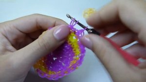 3D Сова техникой лумигуруми из резинок Rainbow Loom. Урок 13 Loomigurumi 3D Owl