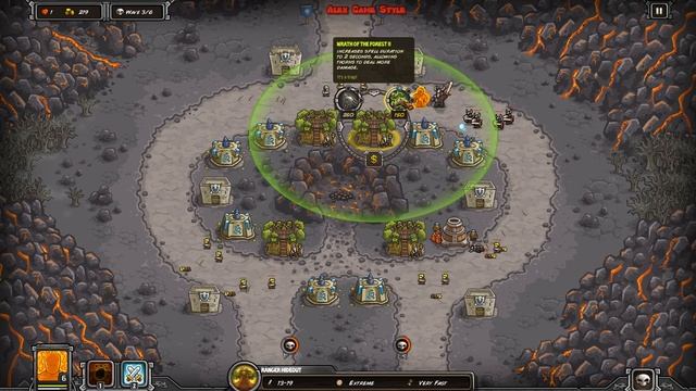 Kingdom Rush HD - Forsaken Valley Heroic (Level 11) Hero - Ignus смотреть онлайн