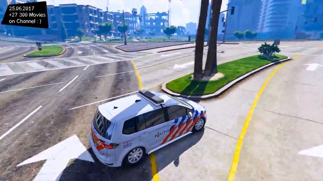 Volkswagen Touran 2016 Dutch Police / Nederlandse Politie New ENB Top Speed Test GTA Mod Future смотреть онлайн