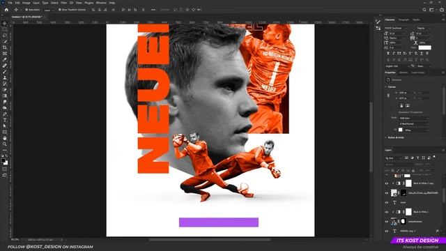 Speed Art: Football Poster Design - Neuer(Photoshop 2021) V.2 смотреть онлайн