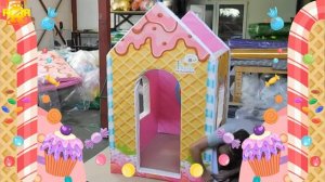 Мягкий домик для игровой комнаты (сборка)