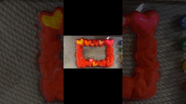 Рамка для фото своими руками, сердечки смотреть онлайн