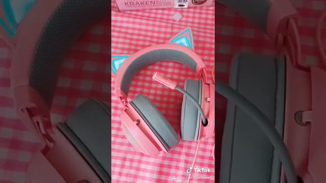 🌸Razer Kraken Kitty Edition🌸|Unboxing 1 minuto xd🧸