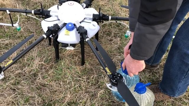 Агрофлай - заправка бака рабочей смесью смотреть онлайн