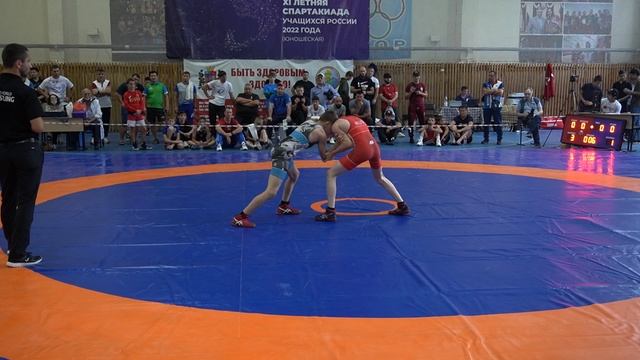 38 кг.Финал. Дакаев (Чеченская респ.)-Манукян (Пензенская обл.) юношеская Спартакиада России 2022г.