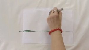 Интуитивное рисование. Плакучая ива. Часть 1.
