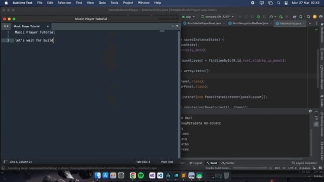 Android Studio | Music Player Tutorial | Java | Part 1 смотреть онлайн