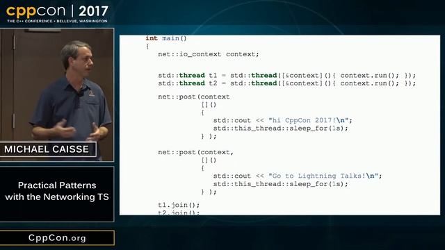 CppCon 2017 Practical Patterns with the Networking TS