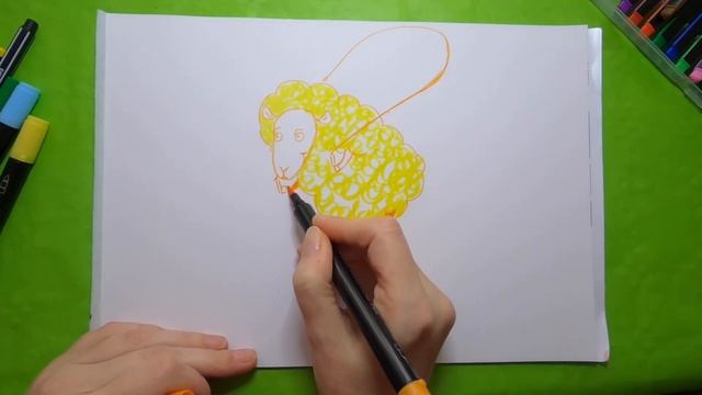 Рисуем овечку смотреть онлайн