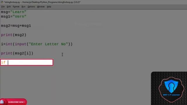 Loops, Arrays and Strings in Python for Raspberry PI