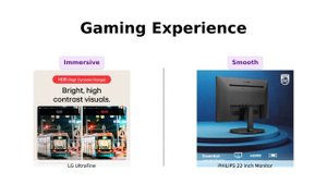 ?️ LG UltraFine UHD vs PHILIPS Thin Full HD Monitor ?