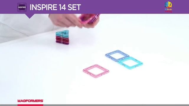 Магнитный конструктор MAGFORMERS Inspire 14 set смотреть онлайн