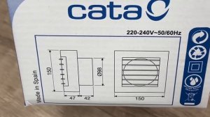 Вентилятор CATA B-10 MATIC. Обзор, характеристики.