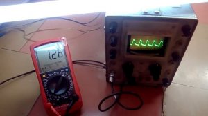 Индуктор с дополнительным витком в противоположную сторону. Осциллограмма. Ток. Фитонка. Схема