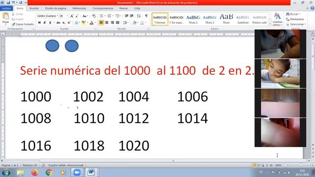SERIE NUMÉRICA DEL 1000 AL 1100 DE 2 EN 2 смотреть онлайн