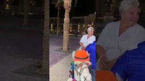 С женой на верблюде свалились