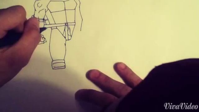 Как нарисовать Черепашек Ниндзя Donatello