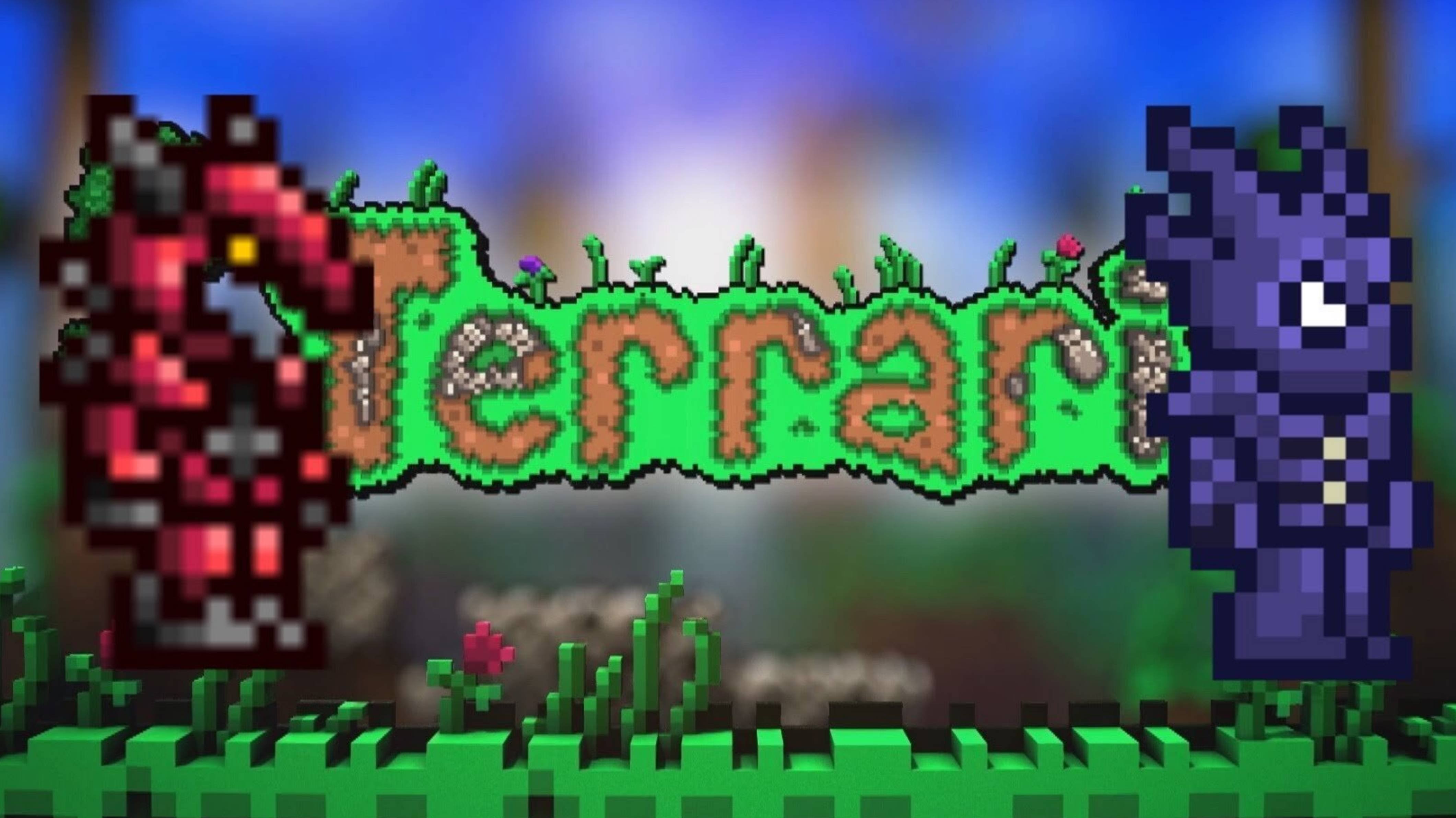 Прохождение Terraria с другом #1