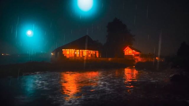 ? Rain sounds for sleeping no ads | Goodbye stress fall asleep thunderstorm ambiance at night смотреть онлайн